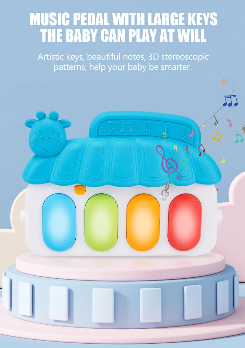 Baby Fitness Stand Musik Spielen Gym Aktivität Spielzeug Neugeborenen Klavier Krabbeln Decke Pedal Spiel Pad Frühen Bildung 0-36 monate Geschenke