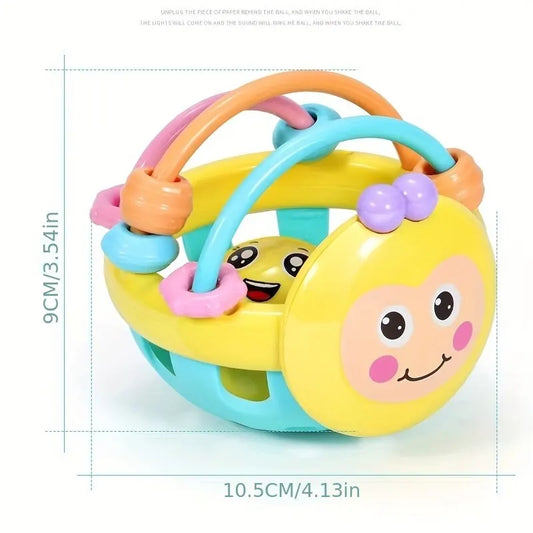 1 Pc 10 cm Baby Spielzeug Fangen Ball Biegsame Baby Walker Rasseln Entwickeln Intelligenz Ball 0-12 Monate kunststoff Glocke Rassel Puppe