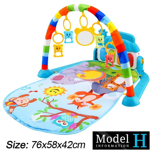 Baby Fitness Stand Musik Spielen Gym Aktivität Spielzeug Neugeborenen Klavier Krabbeln Decke Pedal Spiel Pad Frühen Bildung 0-36 monate Geschenke
