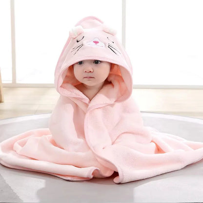 Cartoon Tier Baby Badetücher Weiche Neugeborenen Mit Kapuze Handtuch Decke Kleinkind Bademantel Warme Schlafen Swaddle Wrap für Jungen Mädchen
