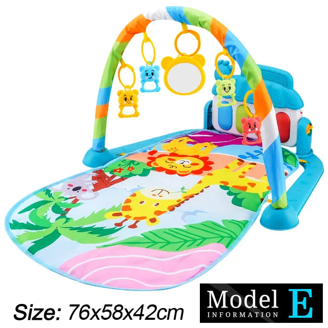 Baby Fitness Stand Musik Spielen Gym Aktivität Spielzeug Neugeborenen Klavier Krabbeln Decke Pedal Spiel Pad Frühen Bildung 0-36 monate Geschenke