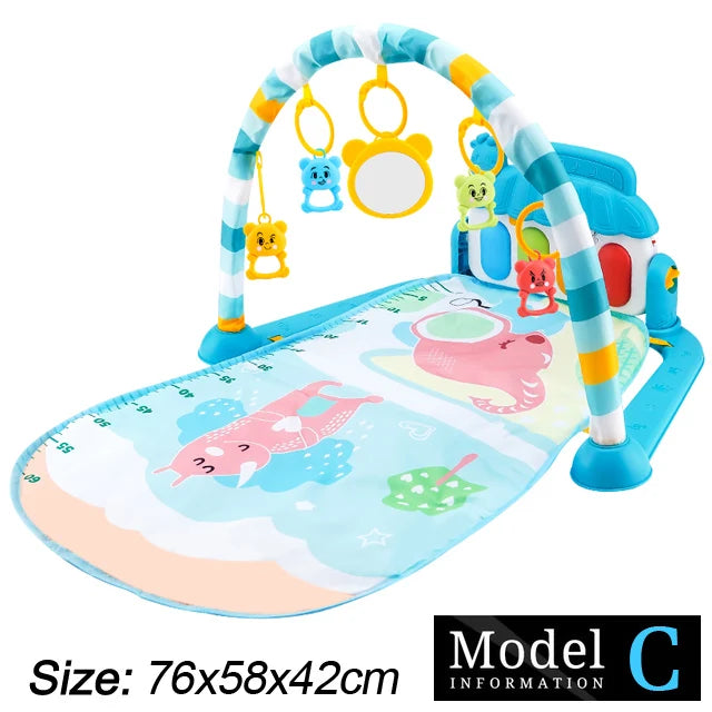 Baby Fitness Stand Musik Spielen Gym Aktivität Spielzeug Neugeborenen Klavier Krabbeln Decke Pedal Spiel Pad Frühen Bildung 0-36 monate Geschenke