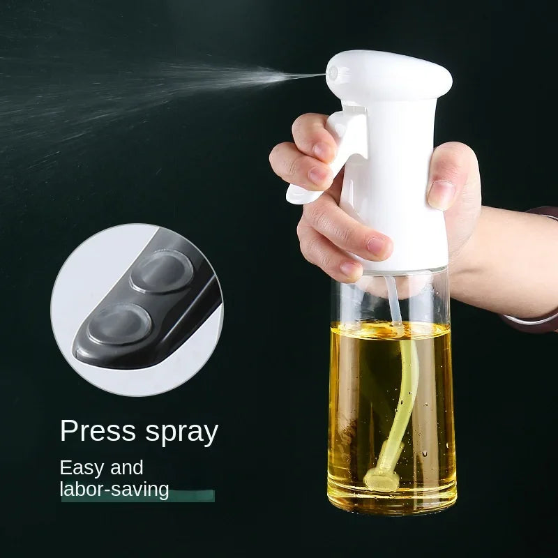 Transparent Cooking Oil Bottle Cookware Bbq Olive Oil Spray for Fitness Sauce Sprayer Set Tableware Kitchen Dining Bar Home