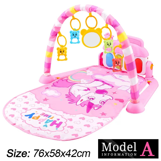 Baby Fitness Stand Musik Spielen Gym Aktivität Spielzeug Neugeborenen Klavier Krabbeln Decke Pedal Spiel Pad Frühen Bildung 0-36 monate Geschenke