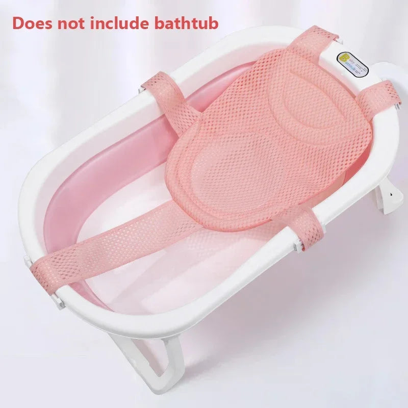 Baby Bad Net Matte Kinder Neugeborenen Einstellbare Badewanne Kissen Sitzkissen Kreuz-förmigen Anti-slip Badewanne Dusche Wiege bett Sitz
