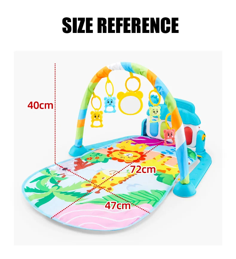 Baby Fitness Stand Musik Spielen Gym Aktivität Spielzeug Neugeborenen Klavier Krabbeln Decke Pedal Spiel Pad Frühen Bildung 0-36 monate Geschenke