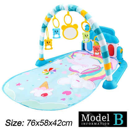 Baby Fitness Stand Musik Spielen Gym Aktivität Spielzeug Neugeborenen Klavier Krabbeln Decke Pedal Spiel Pad Frühen Bildung 0-36 monate Geschenke