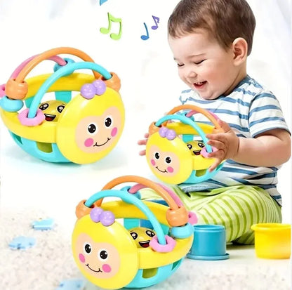 1 Pc 10 cm Baby Spielzeug Fangen Ball Biegsame Baby Walker Rasseln Entwickeln Intelligenz Ball 0-12 Monate kunststoff Glocke Rassel Puppe