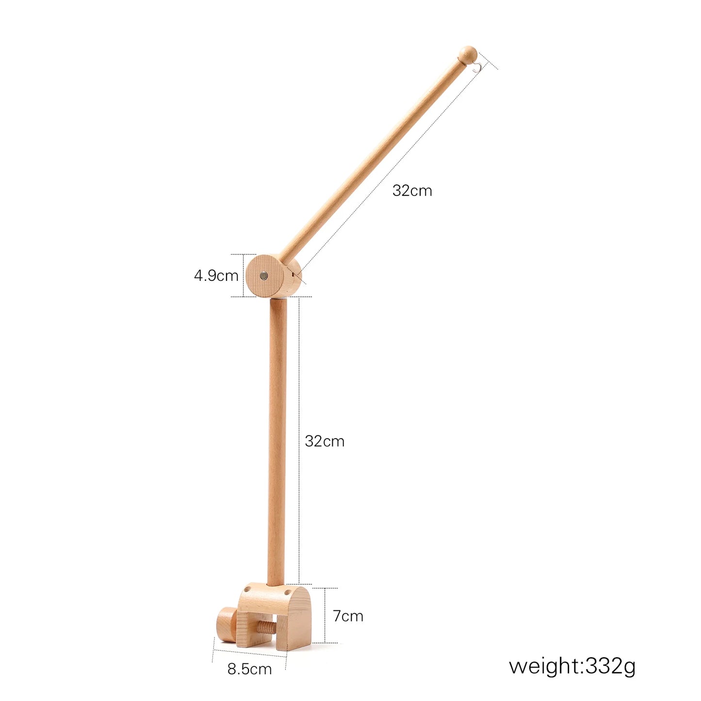Baby Krippe Mobile Rassel Spielzeug Für 0-12 Monate Cartoon Filz Wald Tier Bett Glocke Hängen Holz Halterung Mobile newbaby Rassel Spielzeug