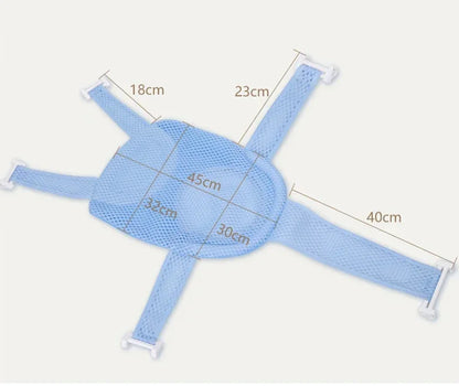 Baby Bad Net Matte Kinder Neugeborenen Einstellbare Badewanne Kissen Sitzkissen Kreuz-förmigen Anti-slip Badewanne Dusche Wiege bett Sitz