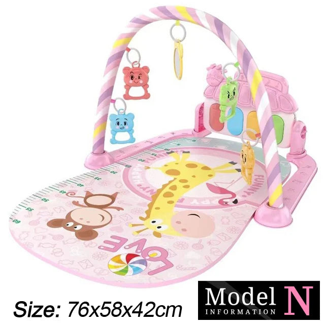 Baby Fitness Stand Musik Spielen Gym Aktivität Spielzeug Neugeborenen Klavier Krabbeln Decke Pedal Spiel Pad Frühen Bildung 0-36 monate Geschenke