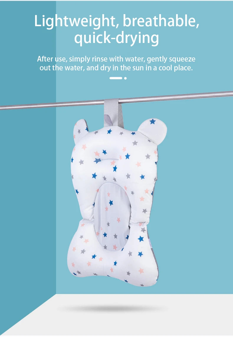 Baby Bad Unterstützung Pad Faltbare Schwimmende Sitz Einstellbar Neugeborenen Bade Kissen Infant Sicherheit Net Hängematte