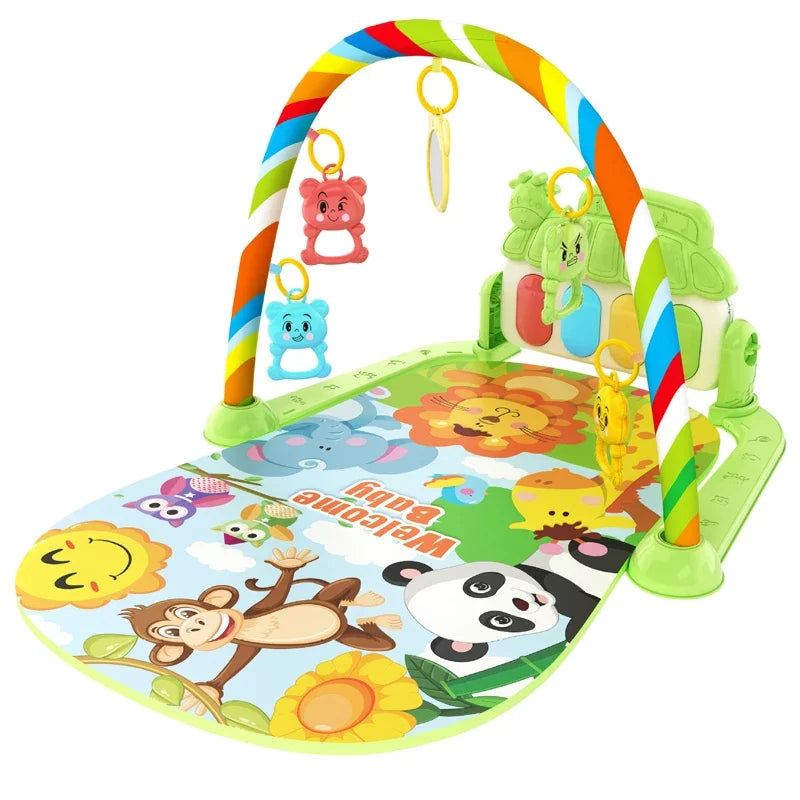Baby Aktivität Gym Rack Frühe Bildung 0-36 Monate Spielzeug Geschenke Musical Neugeborenen Klavier Tastatur Krabbeln Decke Pedal Spielen matte