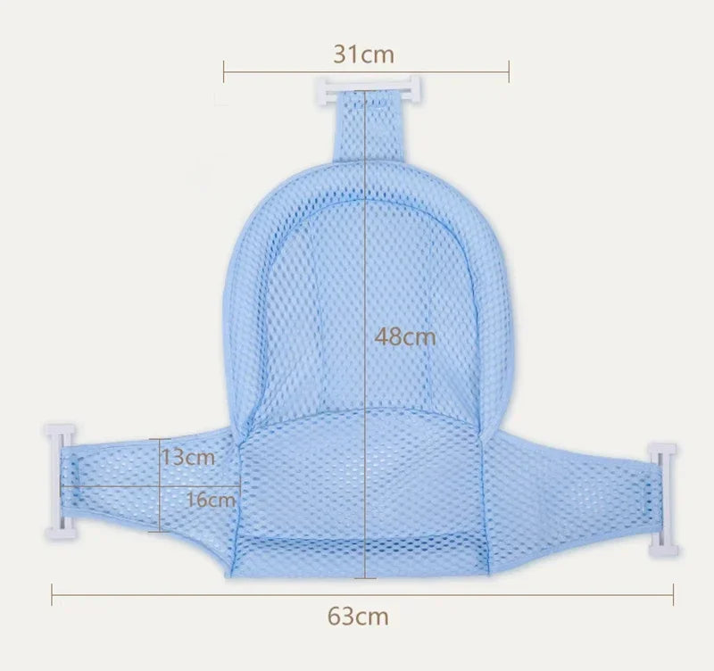 Baby Bad Net Matte Kinder Neugeborenen Einstellbare Badewanne Kissen Sitzkissen Kreuz-förmigen Anti-slip Badewanne Dusche Wiege bett Sitz