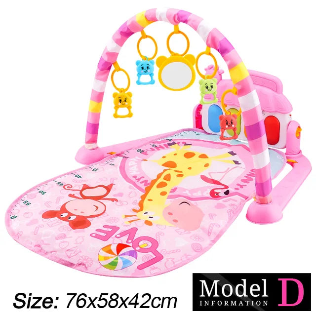 Baby Fitness Stand Musik Spielen Gym Aktivität Spielzeug Neugeborenen Klavier Krabbeln Decke Pedal Spiel Pad Frühen Bildung 0-36 monate Geschenke