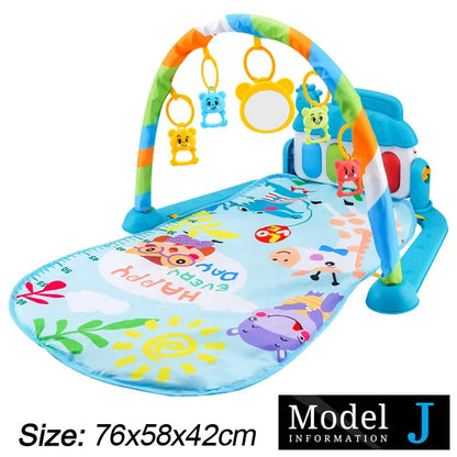 Baby Fitness Stand Musik Spielen Gym Aktivität Spielzeug Neugeborenen Klavier Krabbeln Decke Pedal Spiel Pad Frühen Bildung 0-36 monate Geschenke