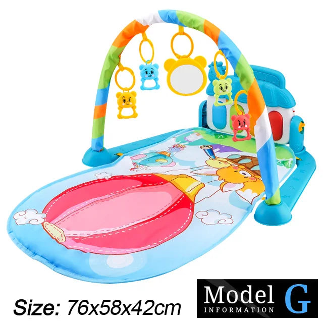 Baby Fitness Stand Musik Spielen Gym Aktivität Spielzeug Neugeborenen Klavier Krabbeln Decke Pedal Spiel Pad Frühen Bildung 0-36 monate Geschenke