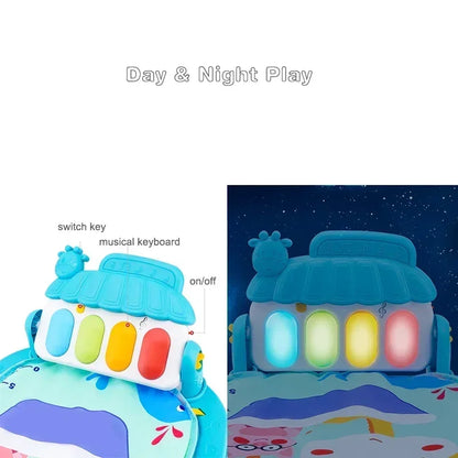 Baby Aktivität Gym Rack Frühe Bildung 0-36 Monate Spielzeug Geschenke Musical Neugeborenen Klavier Tastatur Krabbeln Decke Pedal Spielen matte