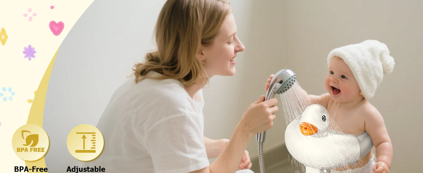 Baby-Bademaker, Baby-Duschständer, Baby-Duschständer, Baby-Badeständer mit Standunterstützung, tragbar und freie Mutterhände