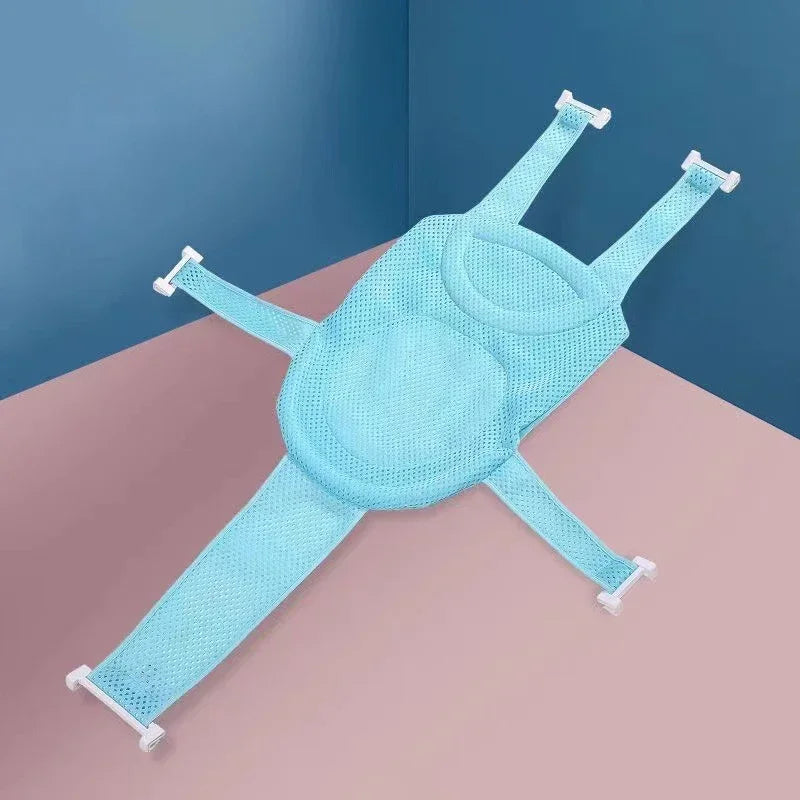 Baby Bad Net Matte Kinder Neugeborenen Einstellbare Badewanne Kissen Sitzkissen Kreuz-förmigen Anti-slip Badewanne Dusche Wiege bett Sitz