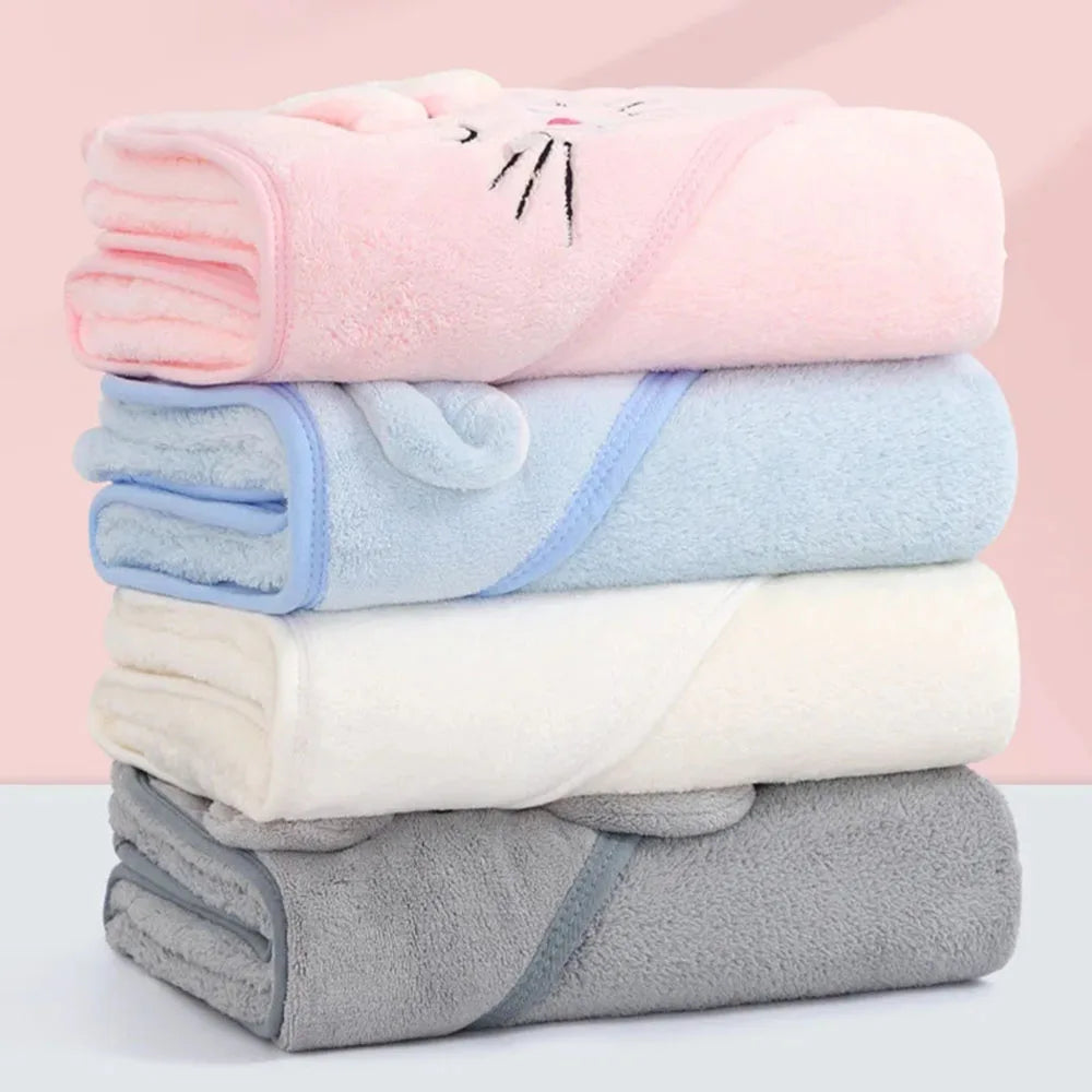 Cartoon Tier Baby Badetücher Weiche Neugeborenen Mit Kapuze Handtuch Decke Kleinkind Bademantel Warme Schlafen Swaddle Wrap für Jungen Mädchen