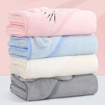 Cartoon Tier Baby Badetücher Weiche Neugeborenen Mit Kapuze Handtuch Decke Kleinkind Bademantel Warme Schlafen Swaddle Wrap für Jungen Mädchen