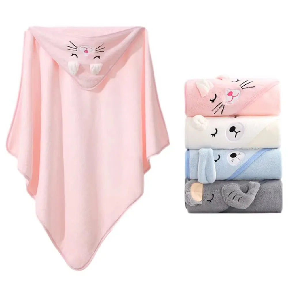 Cartoon Tier Baby Badetücher Weiche Neugeborenen Mit Kapuze Handtuch Decke Kleinkind Bademantel Warme Schlafen Swaddle Wrap für Jungen Mädchen