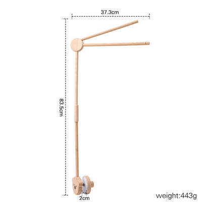 Baby Krippe Mobile Rassel Spielzeug Für 0-12 Monate Cartoon Filz Wald Tier Bett Glocke Hängen Holz Halterung Mobile newbaby Rassel Spielzeug