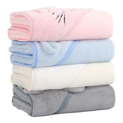 Cartoon Tier Baby Badetücher Weiche Neugeborenen Mit Kapuze Handtuch Decke Kleinkind Bademantel Warme Schlafen Swaddle Wrap für Jungen Mädchen