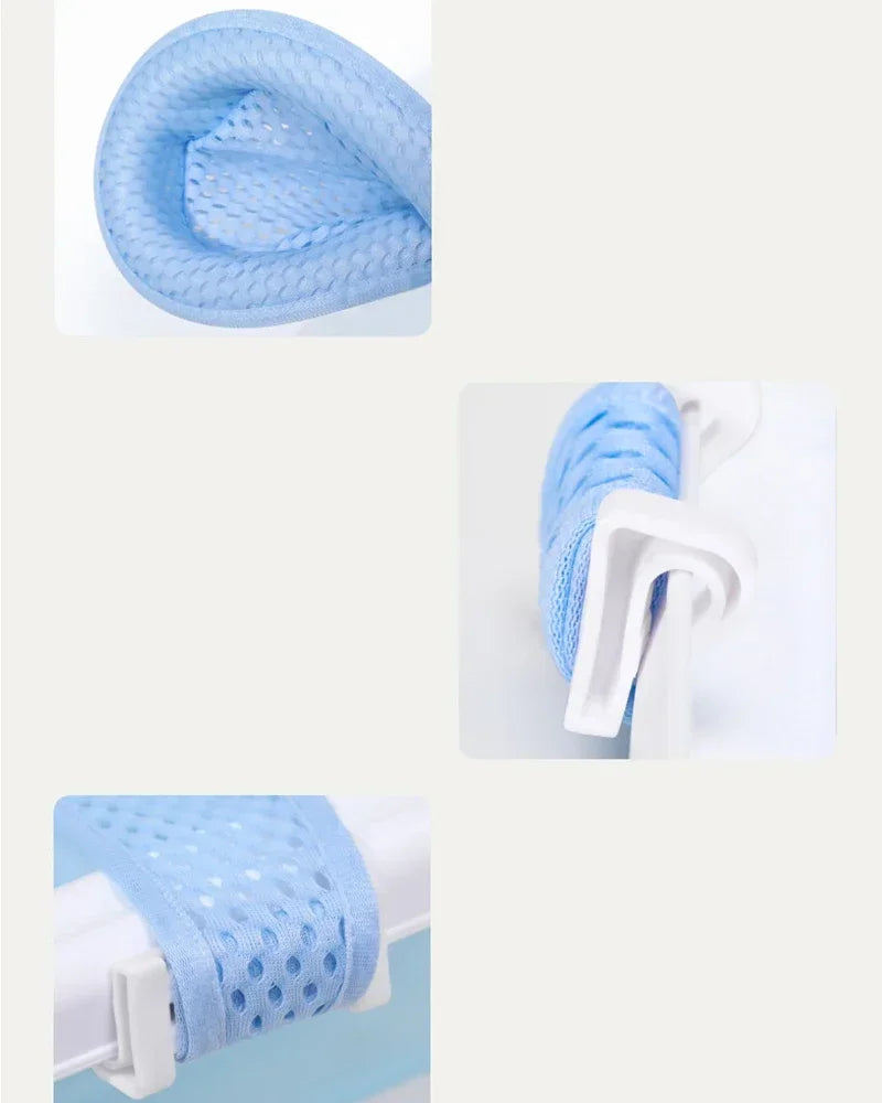 Baby Bad Net Matte Kinder Neugeborenen Einstellbare Badewanne Kissen Sitzkissen Kreuz-förmigen Anti-slip Badewanne Dusche Wiege bett Sitz