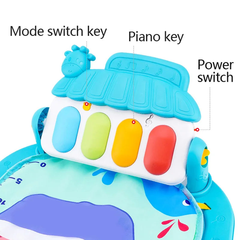 Baby Fitness Stand Musik Spielen Gym Aktivität Spielzeug Neugeborenen Klavier Krabbeln Decke Pedal Spiel Pad Frühen Bildung 0-36 monate Geschenke