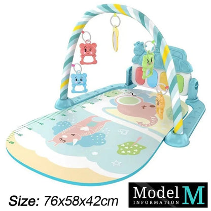 Baby Fitness Stand Musik Spielen Gym Aktivität Spielzeug Neugeborenen Klavier Krabbeln Decke Pedal Spiel Pad Frühen Bildung 0-36 monate Geschenke