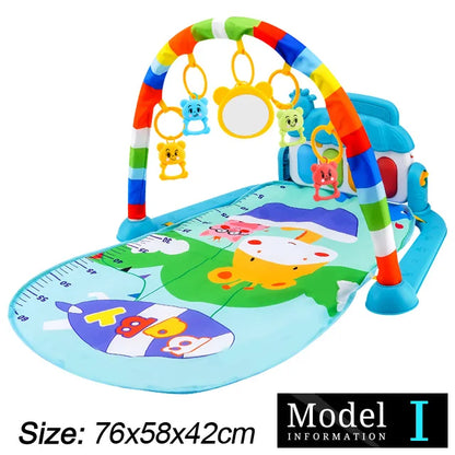 Baby Fitness Stand Musik Spielen Gym Aktivität Spielzeug Neugeborenen Klavier Krabbeln Decke Pedal Spiel Pad Frühen Bildung 0-36 monate Geschenke