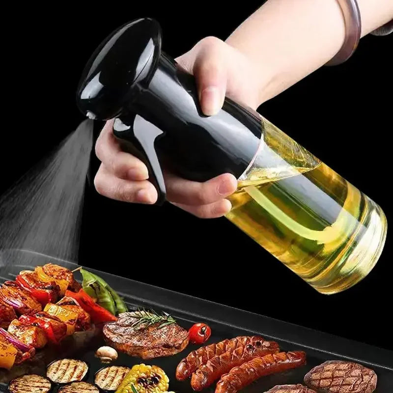 Transparent Cooking Oil Bottle Cookware Bbq Olive Oil Spray for Fitness Sauce Sprayer Set Tableware Kitchen Dining Bar Home