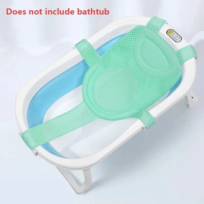 Baby Bad Net Matte Kinder Neugeborenen Einstellbare Badewanne Kissen Sitzkissen Kreuz-förmigen Anti-slip Badewanne Dusche Wiege bett Sitz