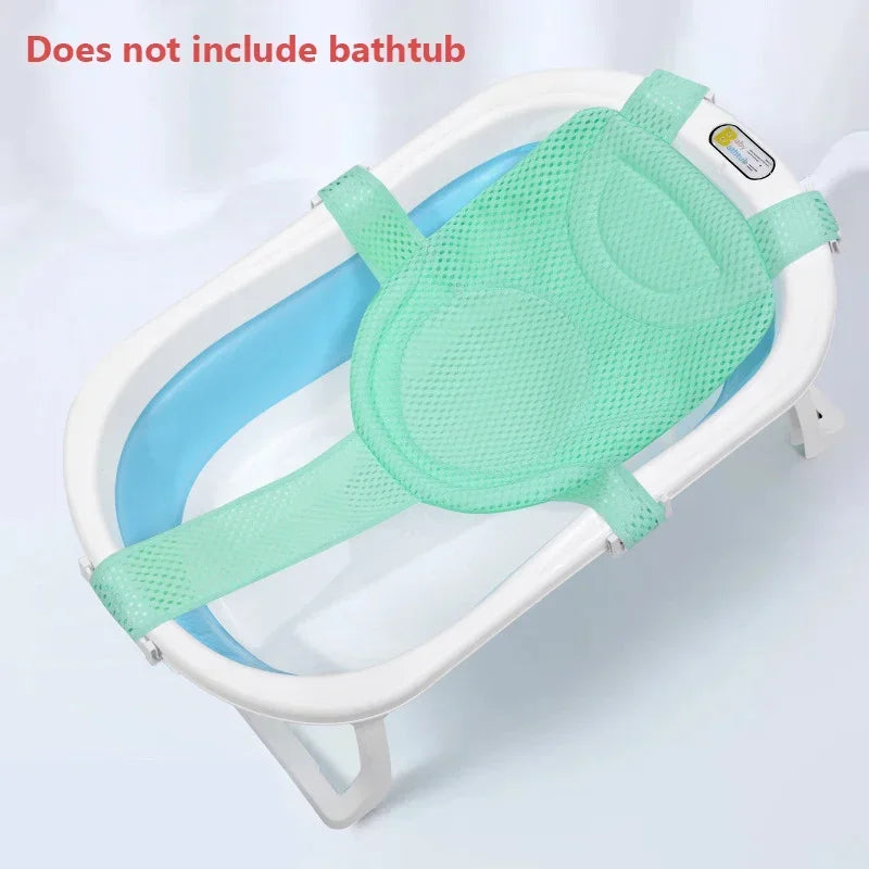Baby Bad Net Matte Kinder Neugeborenen Einstellbare Badewanne Kissen Sitzkissen Kreuz-förmigen Anti-slip Badewanne Dusche Wiege bett Sitz