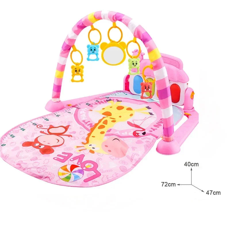 Baby Aktivität Gym Rack Frühe Bildung 0-36 Monate Spielzeug Geschenke Musical Neugeborenen Klavier Tastatur Krabbeln Decke Pedal Spielen matte