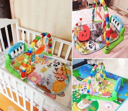 Baby Aktivität Gym Rack Frühe Bildung 0-36 Monate Spielzeug Geschenke Musical Neugeborenen Klavier Tastatur Krabbeln Decke Pedal Spielen matte