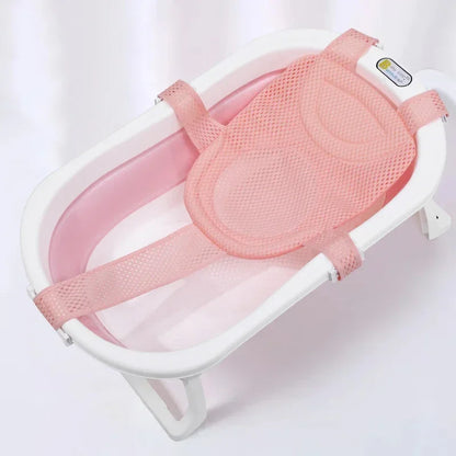 Baby Bad Net Matte Kinder Neugeborenen Einstellbare Badewanne Kissen Sitzkissen Kreuz-förmigen Anti-slip Badewanne Dusche Wiege bett Sitz