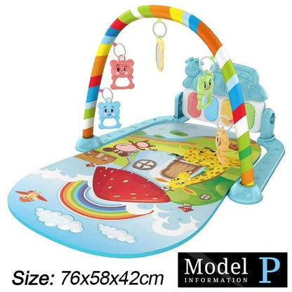 Baby Fitness Stand Musik Spielen Gym Aktivität Spielzeug Neugeborenen Klavier Krabbeln Decke Pedal Spiel Pad Frühen Bildung 0-36 monate Geschenke