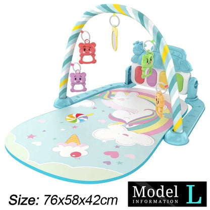 Baby Fitness Stand Musik Spielen Gym Aktivität Spielzeug Neugeborenen Klavier Krabbeln Decke Pedal Spiel Pad Frühen Bildung 0-36 monate Geschenke