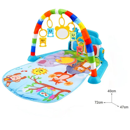 Baby Aktivität Gym Rack Frühe Bildung 0-36 Monate Spielzeug Geschenke Musical Neugeborenen Klavier Tastatur Krabbeln Decke Pedal Spielen matte