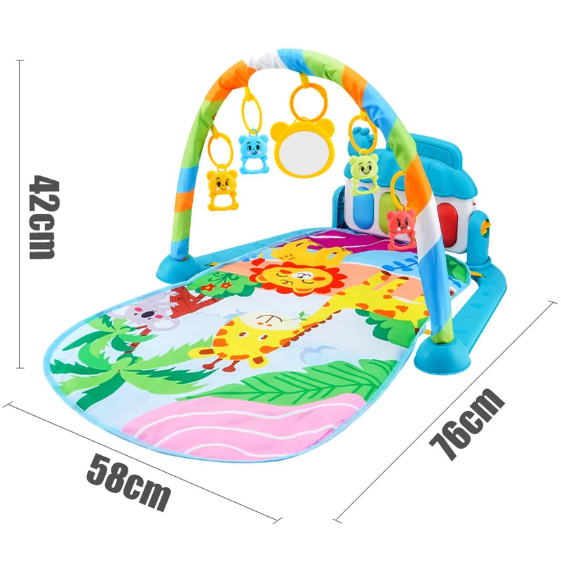Baby Fitness Stand Musik Spielen Gym Aktivität Spielzeug Neugeborenen Klavier Krabbeln Decke Pedal Spiel Pad Frühen Bildung 0-36 monate Geschenke