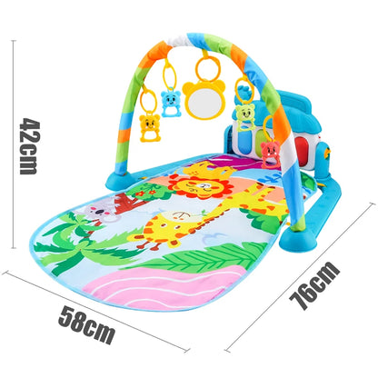 Baby Fitness Stand Musik Spielen Gym Aktivität Spielzeug Neugeborenen Klavier Krabbeln Decke Pedal Spiel Pad Frühen Bildung 0-36 monate Geschenke