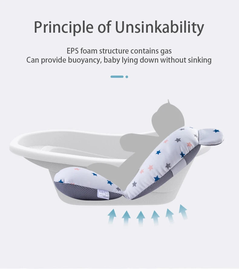 Baby Bad Unterstützung Pad Faltbare Schwimmende Sitz Einstellbar Neugeborenen Bade Kissen Infant Sicherheit Net Hängematte