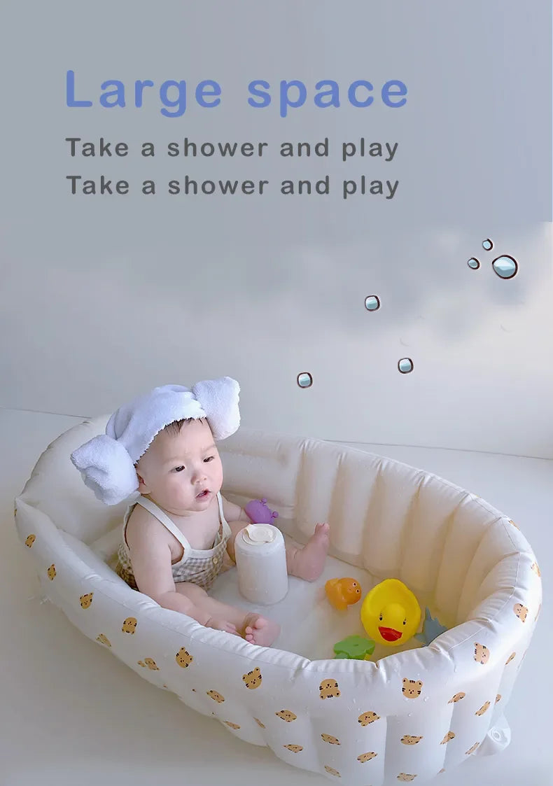 Tier Baby Schwimm badewanne Kinder tragbare Outdoor aufblasbare Pool Kinder badewanne Neugeborenen Schwimmbad
